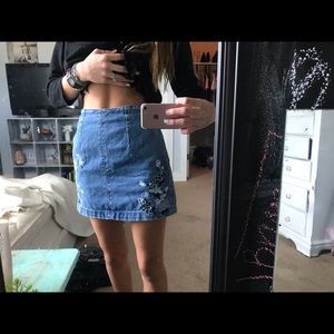 Denim skirt